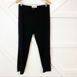 10 Crosby Derek Lam Slim High Rise Ankle Crop Dress Pant Trouser Slacks Black 8